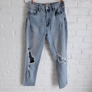 Celebrity Pink RE generation Distressed Blue Stretch Jeans Juniors Size 5/27